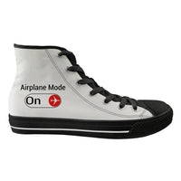 Thumbnail for Airplane Mode On Designed Long Canvas Shoes (Women)