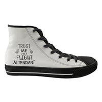 Thumbnail for Trust Me I'm a Flight Attendant Designed Long Canvas Shoes (Men)