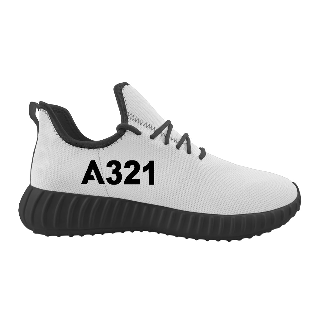 A321 Flat Text Designed Sport Sneakers & Shoes (MEN)