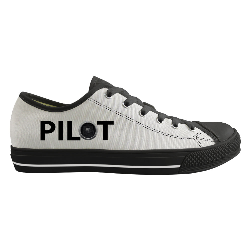 Pilot & Jet Engine Designed Canvas Shoes (Men)