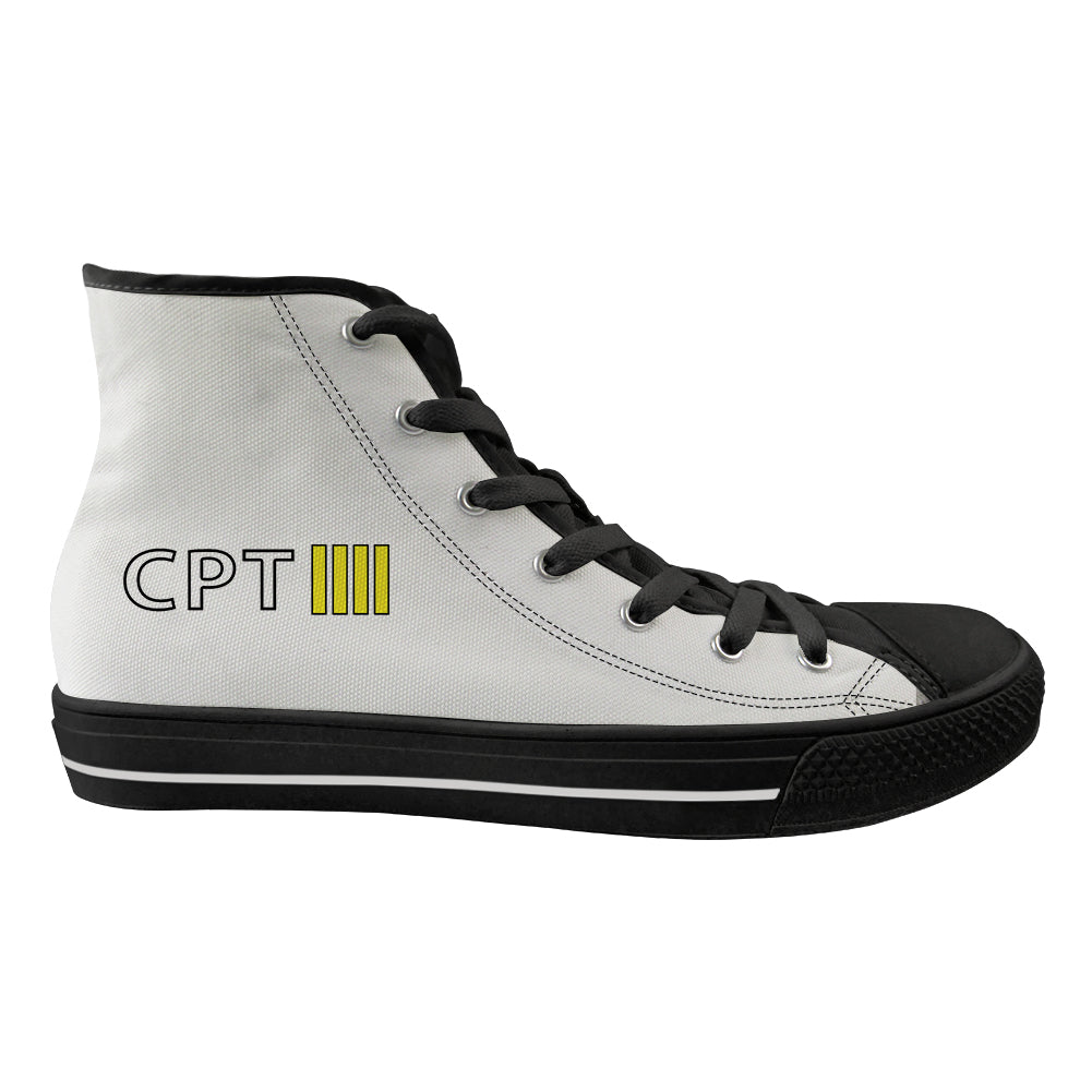 CPT & 4 Lines Designed Long Canvas Shoes (Men)