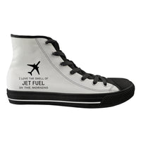 Thumbnail for I Love The Smell Of Jet Fuel In The Morning Designed Long Canvas Shoes (Women)
