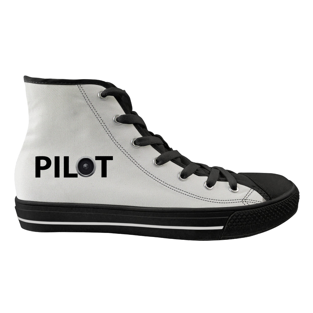 Pilot & Jet Engine Designed Long Canvas Shoes (Women)