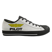 Thumbnail for Pilot & Badge Designed Canvas Shoes (Men)