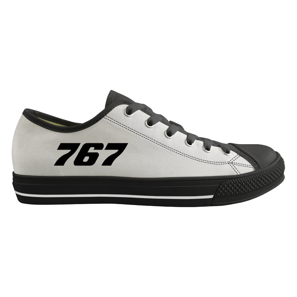 767 Flat Text Designed Canvas Shoes (Women)