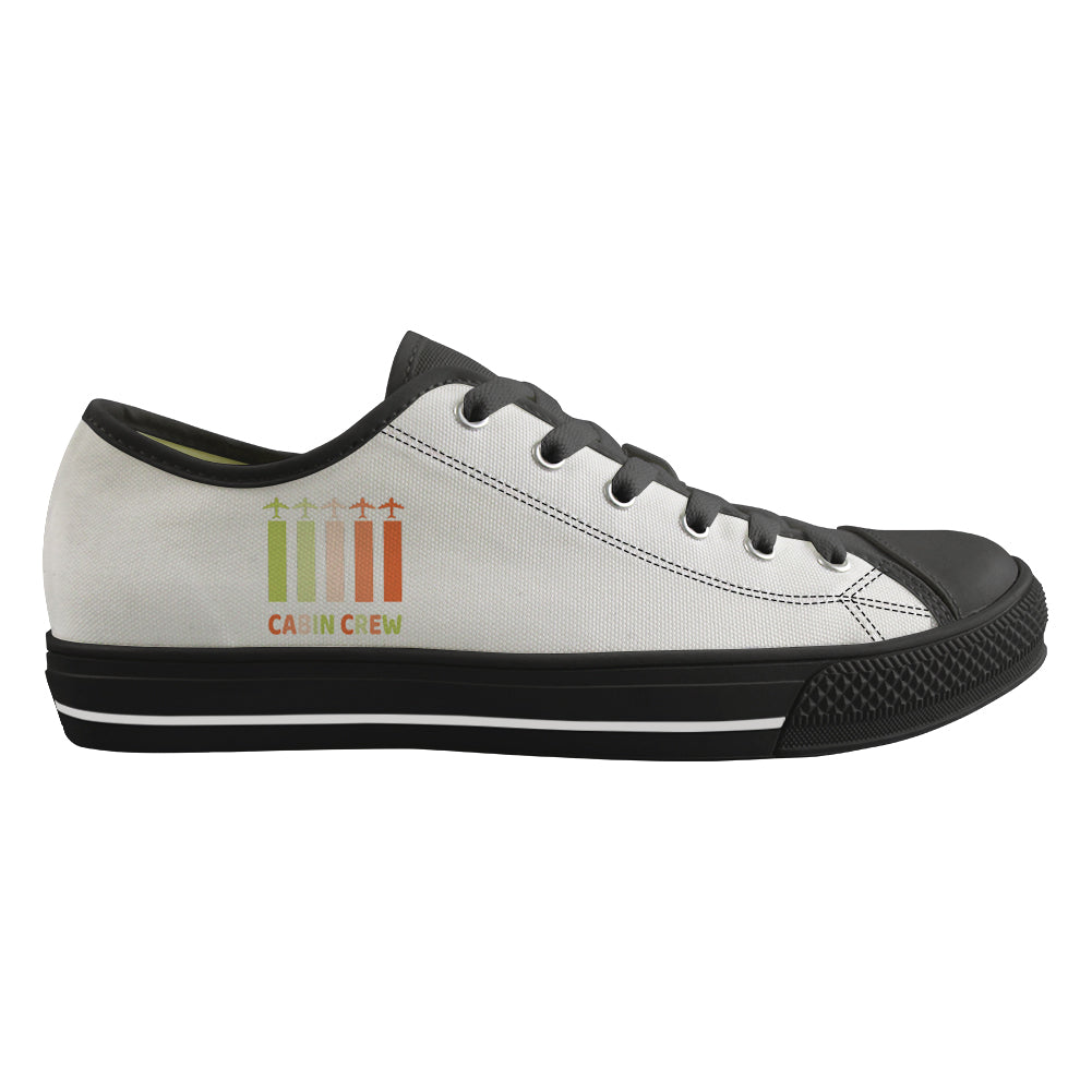 Colourful Cabin Crew Designed Canvas Shoes (Men)