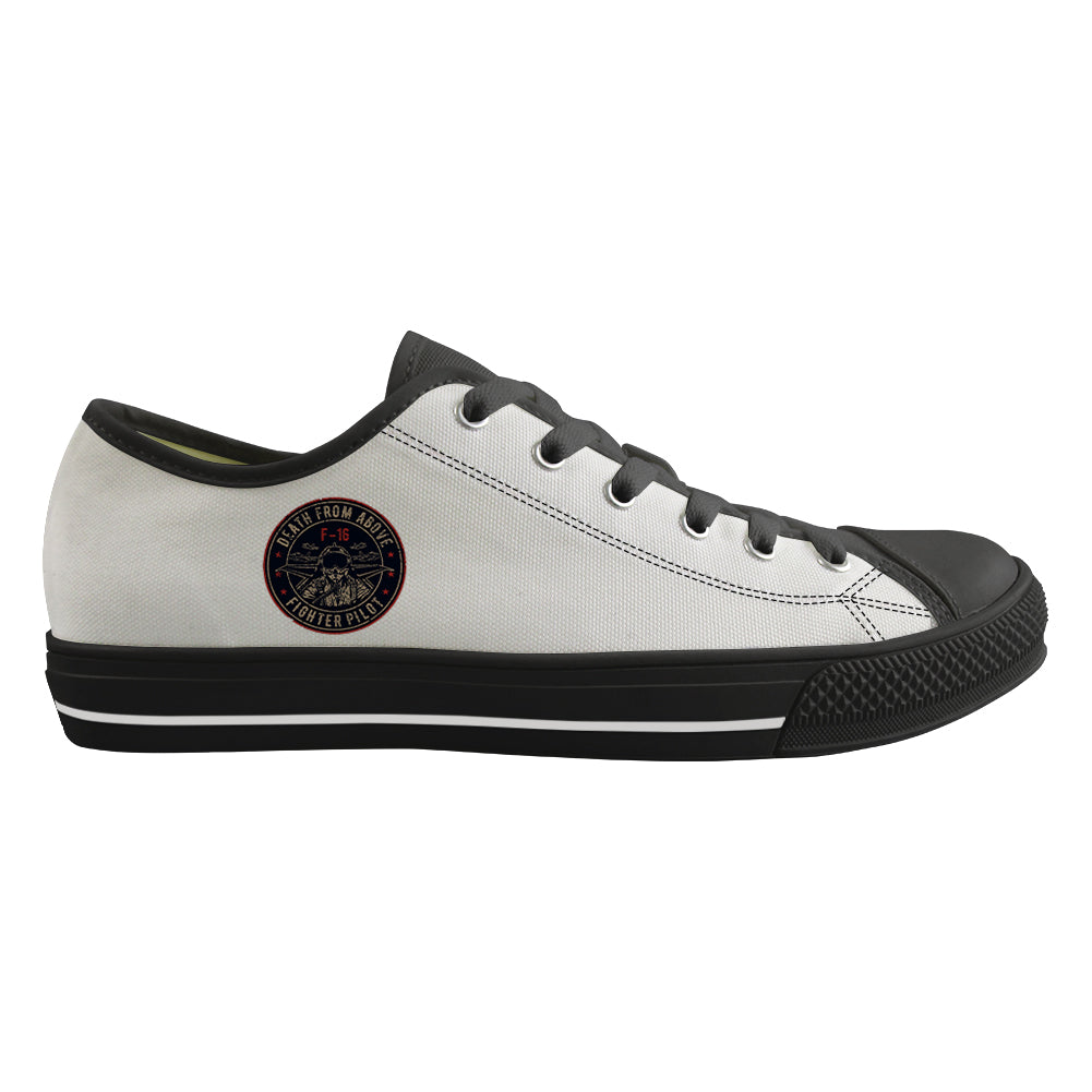 Fighter Jet 16 - Death From Above Designed Canvas Shoes (Women)