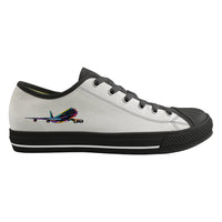 Thumbnail for Multicolor Airplane Designed Canvas Shoes (Men)