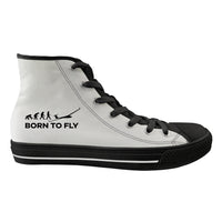 Thumbnail for Born To Fly Glider Designed Long Canvas Shoes (Men)