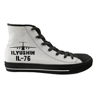 Thumbnail for ILyushin IL-76 & Plane Designed Long Canvas Shoes (Men)