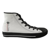 Thumbnail for Aviation Alphabet Designed Long Canvas Shoes (Women)