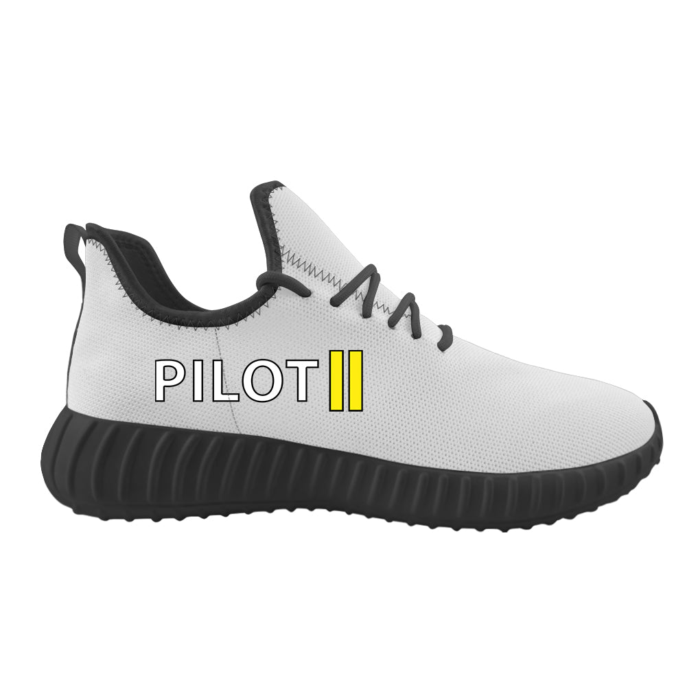 Pilot & Stripes (2 Lines) Designed Sport Sneakers & Shoes (WOMEN)