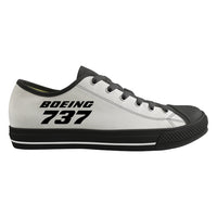 Thumbnail for Boeing 737 & Text Designed Canvas Shoes (Women)