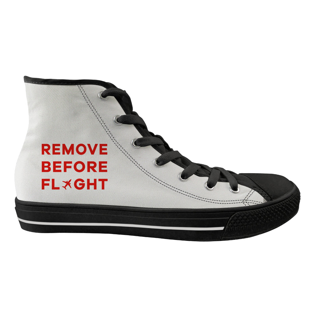 Remove Before Flight Designed Long Canvas Shoes (Men)