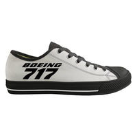 Thumbnail for Boeing 717 & Text Designed Canvas Shoes (Women)