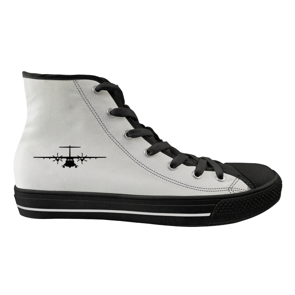 ATR-72 Silhouette Designed Long Canvas Shoes (Women)