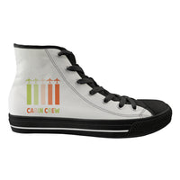 Thumbnail for Colourful Cabin Crew Designed Long Canvas Shoes (Women)