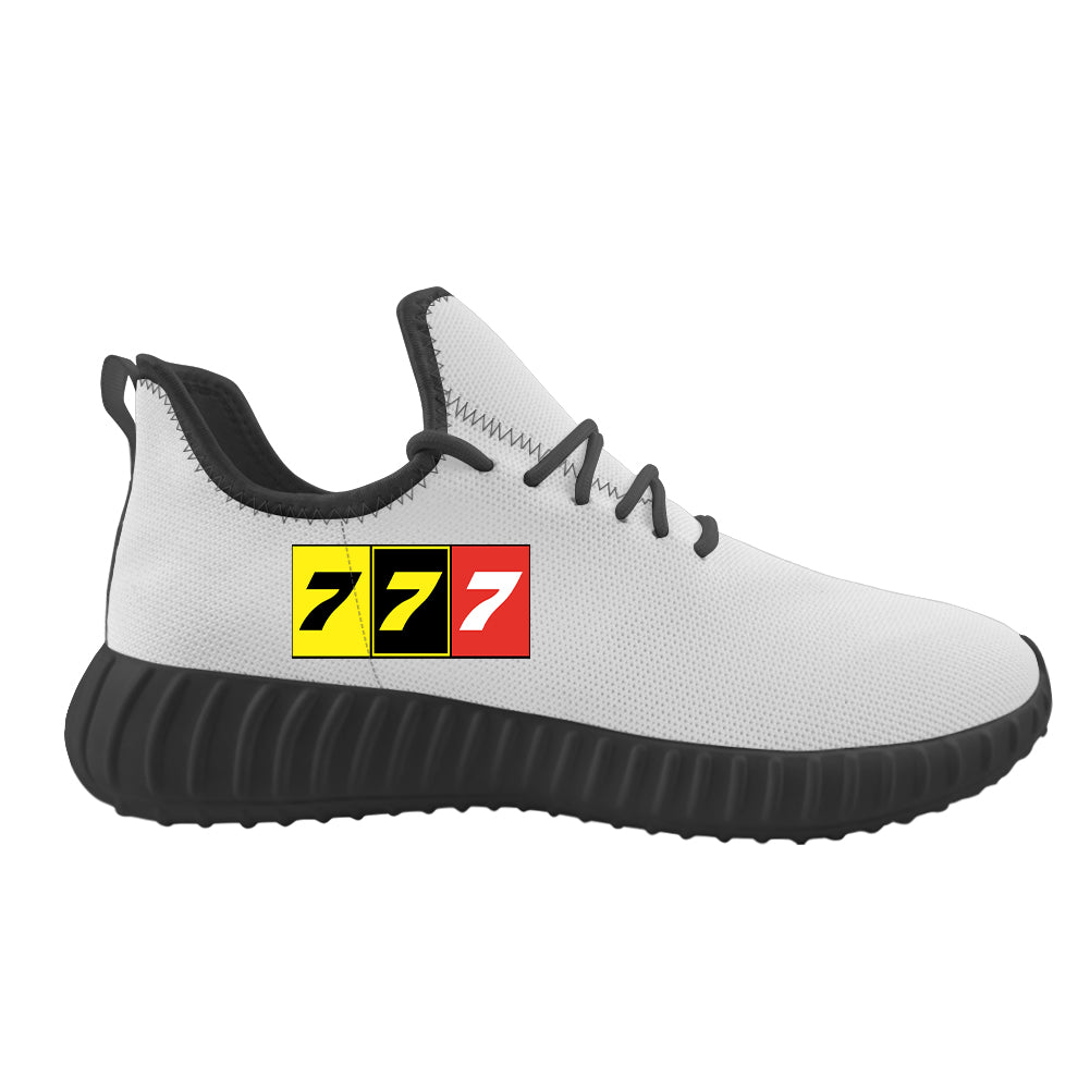 Flat Colourful 777 Designed Sport Sneakers & Shoes (MEN)