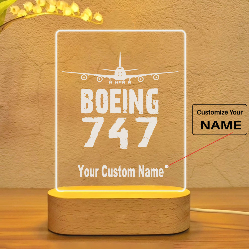 Boeing 747 & Plane Designed Night Lamp