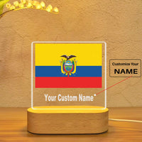Thumbnail for Ecuador Flag Designed Night Lamp