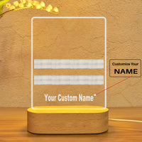 Thumbnail for Pilot Epaulettes (Silver) 2 Lines Designed Night Lamp