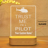 Thumbnail for Trust Me I'm a Pilot (Helicopter) Designed Night Lamp