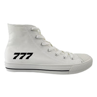 Thumbnail for 777 Flat Text Designed Long Canvas Shoes (Men)