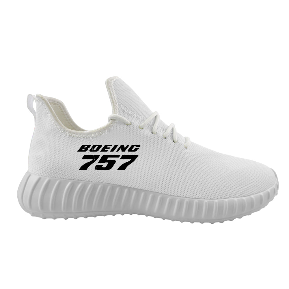 Boeing 757 & Text Designed Sport Sneakers & Shoes (WOMEN)
