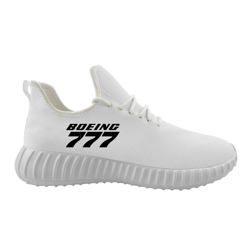 Boeing 777 & Text Designed Sport Sneakers & Shoes (MEN)