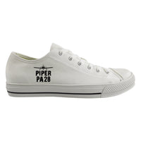 Thumbnail for Piper PA28 & Plane Designed Canvas Shoes (Women)
