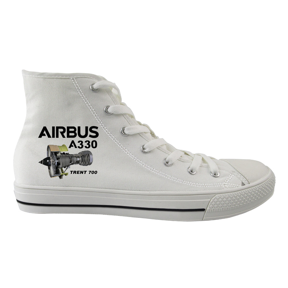 Airbus A330 & Trent 700 Engine Designed Long Canvas Shoes (Women)