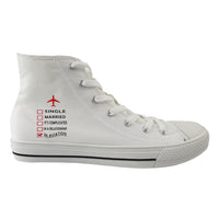 Thumbnail for In Aviation Designed Long Canvas Shoes (Women)