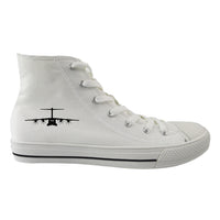 Thumbnail for Airbus A400M Silhouette Designed Long Canvas Shoes (Women)