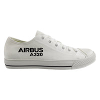 Thumbnail for Airbus A320 & Text Designed Canvas Shoes (Men)
