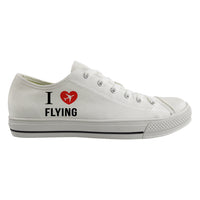 Thumbnail for I Love Flying Designed Canvas Shoes (Men)