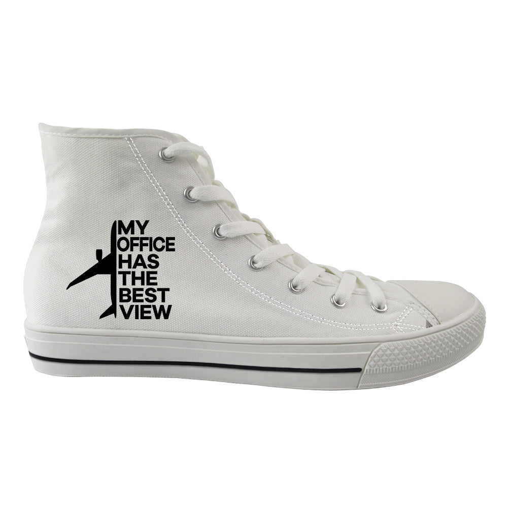 My Office Has The Best View Designed Long Canvas Shoes (Women)
