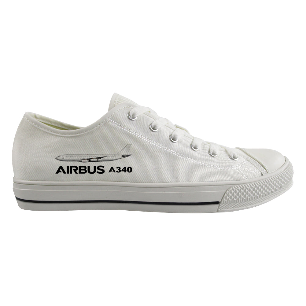 The Airbus A340 Designed Canvas Shoes (Women)