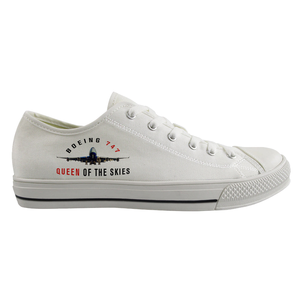 Boeing 747 Queen of the Skies Designed Canvas Shoes (Men)