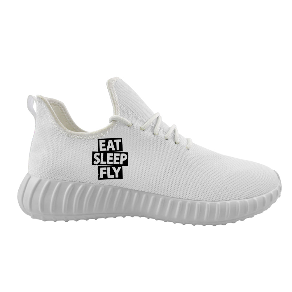 Eat Sleep Fly Designed Sport Sneakers & Shoes (WOMEN)