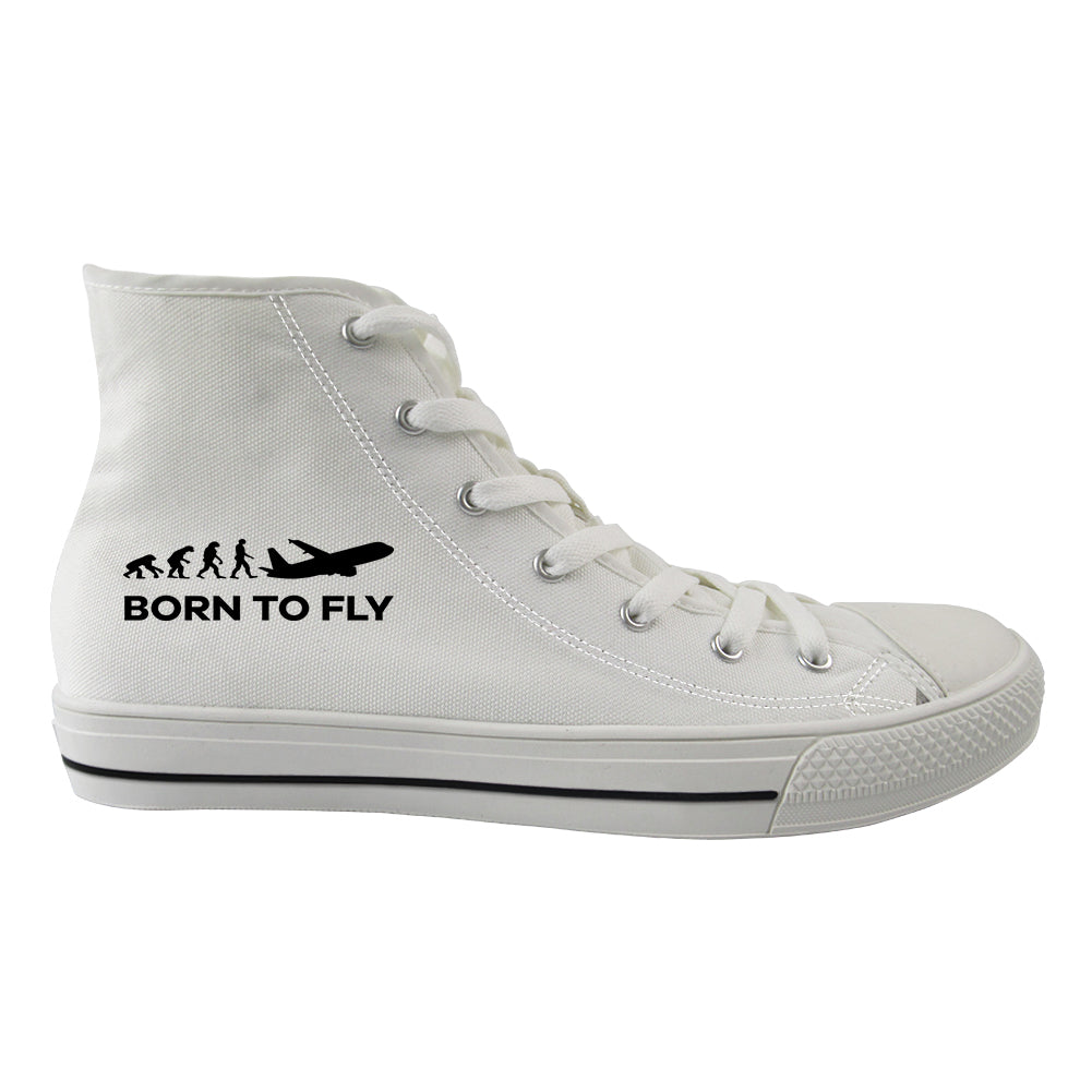 Born To Fly Designed Long Canvas Shoes (Men)