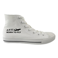 Thumbnail for Born To Fly Designed Long Canvas Shoes (Men)