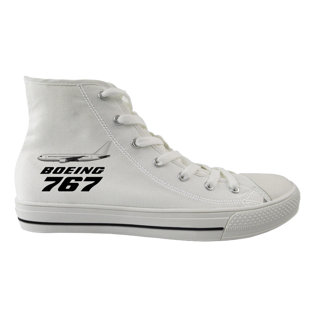 The Boeing 767 Designed Long Canvas Shoes (Women)