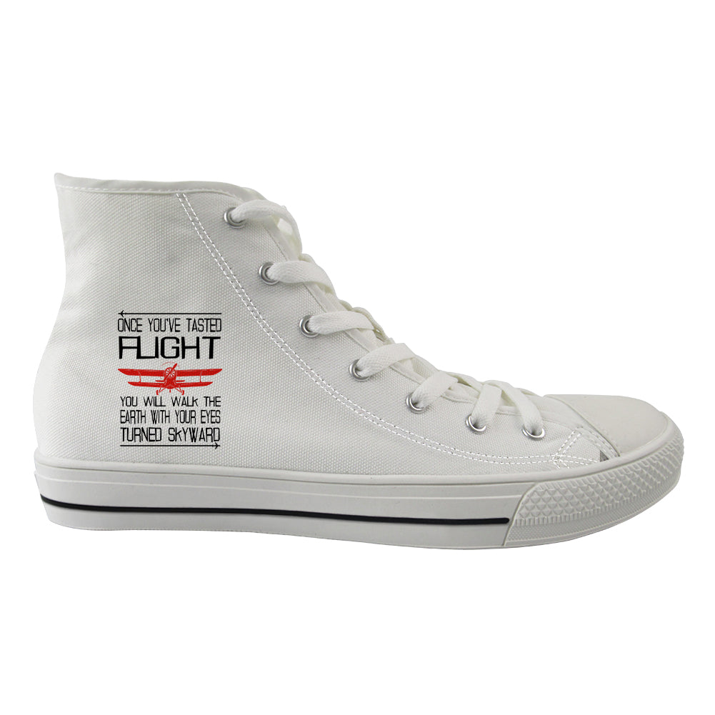 Once You've Tasted Flight Designed Long Canvas Shoes (Men)