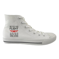Thumbnail for Once You've Tasted Flight Designed Long Canvas Shoes (Men)