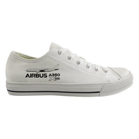 Thumbnail for The Airbus A350 WXB Designed Canvas Shoes (Men)