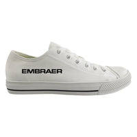 Thumbnail for Embraer & Text Designed Canvas Shoes (Men)