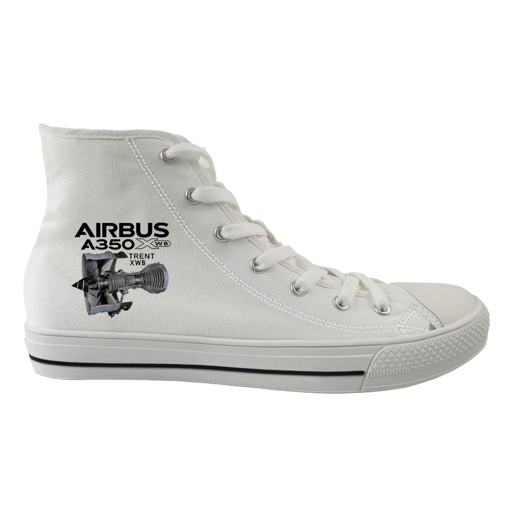 Airbus A350 & Trent Wxb Engine Designed Long Canvas Shoes (Men)