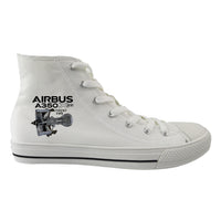 Thumbnail for Airbus A350 & Trent Wxb Engine Designed Long Canvas Shoes (Men)
