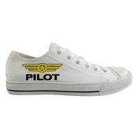 Thumbnail for Pilot & Badge Designed Canvas Shoes (Men)