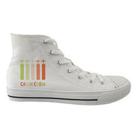 Thumbnail for Colourful Cabin Crew Designed Long Canvas Shoes (Women)